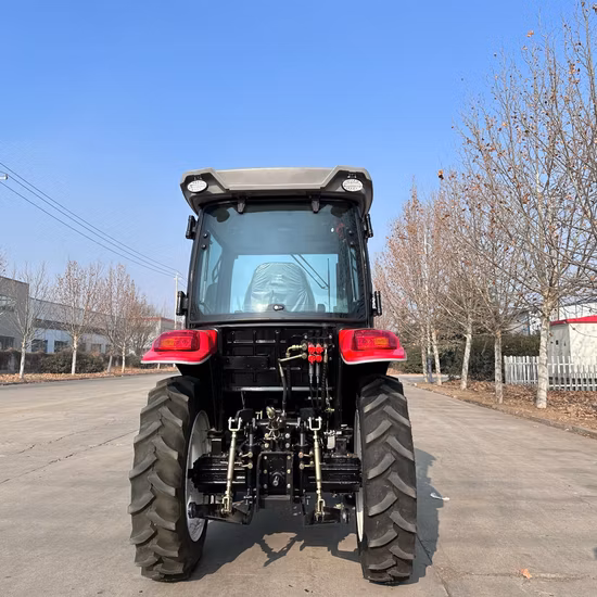 B 60HP 70HP 80HP 90HP Tracteurs agricoles pour le fabricant de machines agricoles Tracteur à roues 4WD Marche Mini tracteur Verger Petite ferme Paddy Lawn Big Garden etc.
